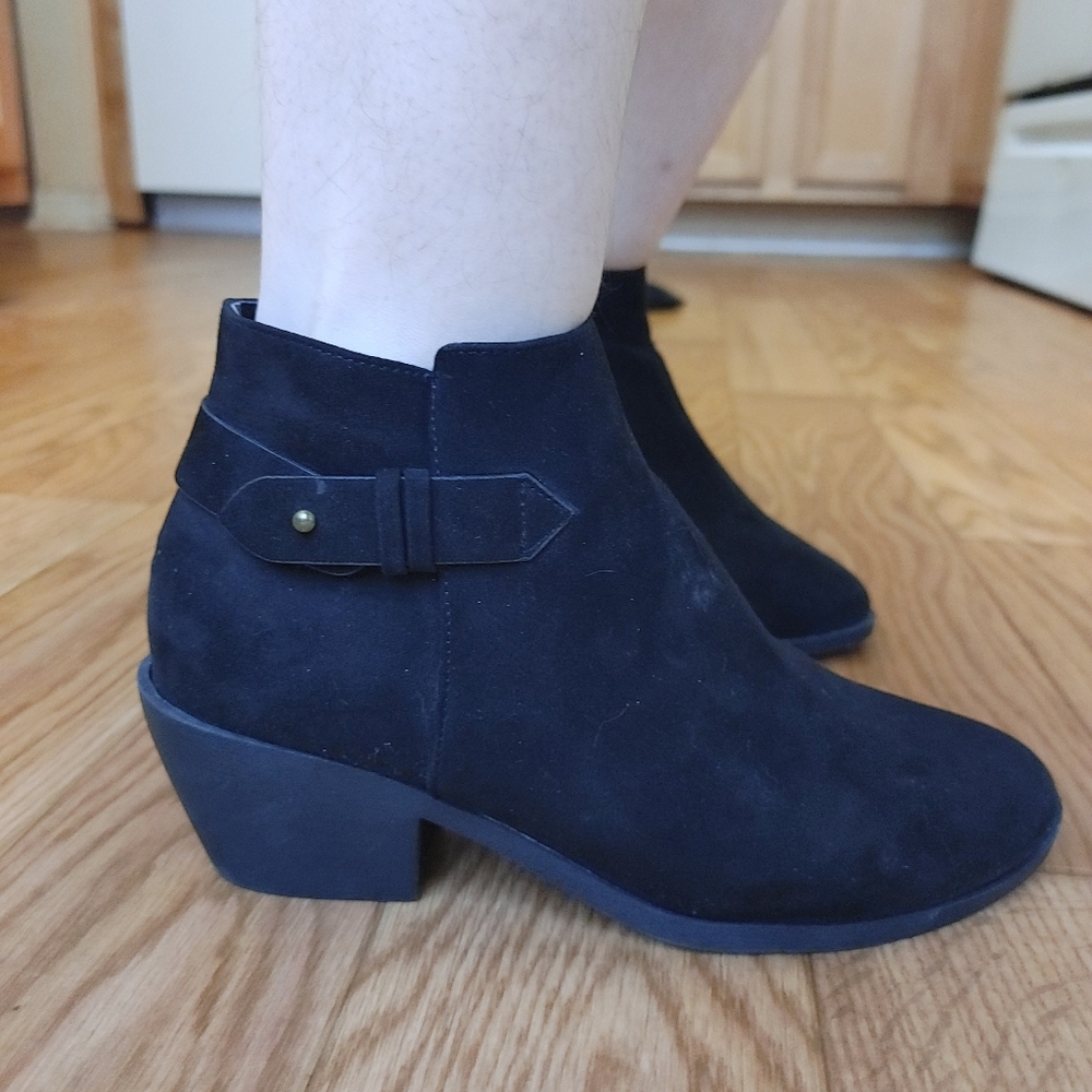 Black booties (1.5 inch heel)